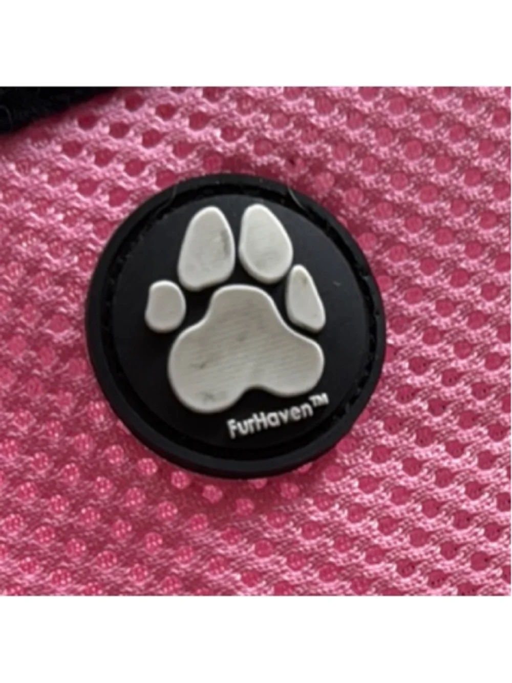 Pink Dog Harness with Black Trim Size XL